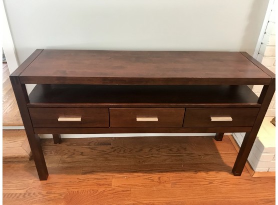 Elegant Accent Table With 3 Pull Out Drawers