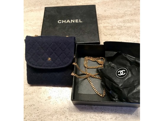 Glamorous Mini Pochette Chanel  Mini SAC Chanel Mode Collection Jersey Marine