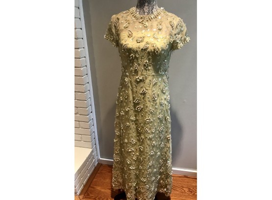 Fine  Quality Malcolm Starr Beaded Gown