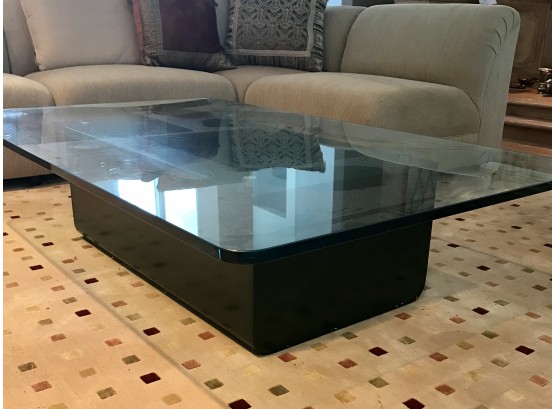 Coffee Table With 1” Thick Glass Top