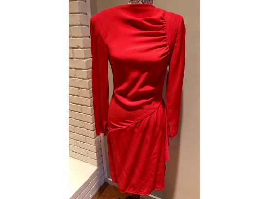 Vibrant Red Valentino Boutique Italy Dress