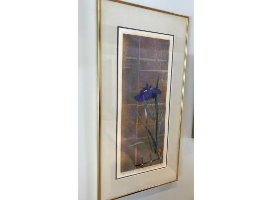 Beautifully Detailed Framed And Numbered Iris Picture