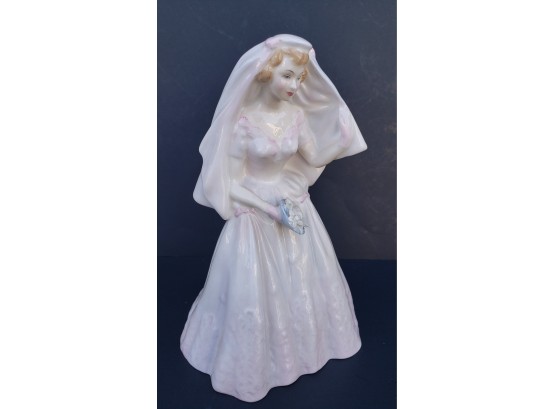 Royal Doulton Bone China Figurine 'The Bride ' #2166 - Made In England