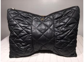 Perfect Condition KATE SPADE Quilted 'Bowtie' Shaped Clutch / Purse - GREAT FORM !
