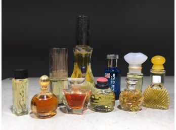 (Lot 1 Of 2) FABULOUS Group Of Miniature Perfumes (Most Full) Lanvin, YSL, White Linen, Benetton + MORE !