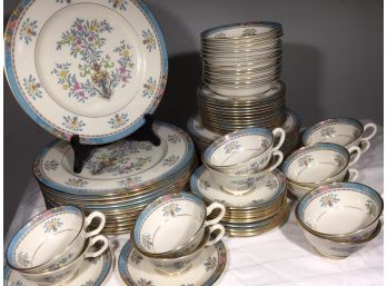 Phenomenal LENOX 'Blue Tree' Complete China Service For 12 - NEVER USED (Retailed By TIFFANY & Co.)