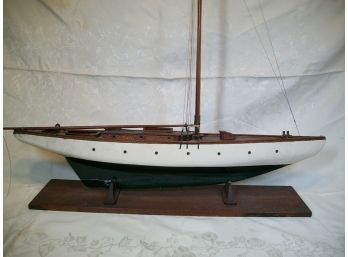 1920's / 30's Vintage Pond Yacht - Incredibly Well Made & Detailed - GREAT OLD LARGE PIECE !