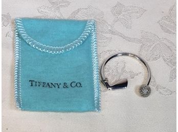 Authentic Tiffany & Company Sterling Silver 'Golf Club' Key Ring W/Original Pouch