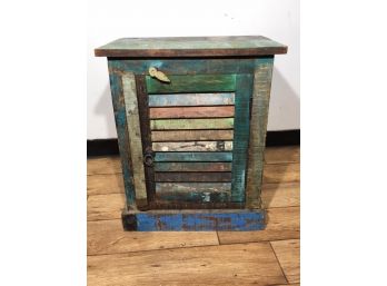 Nice Small Cupboard Made With Antique Reclaimed Wood - GREAT LOOK !