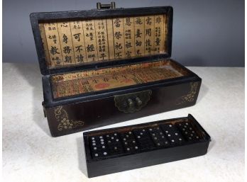 Fantastix Antique ? Chinese Dominos In Fitted Box - Gerogous Piece - 28 Tiles -  Paid $288