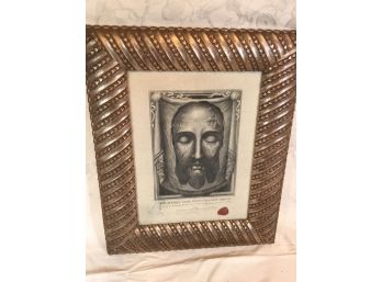 RARE Antique  'Holy Face Of Jesus' Vera Effigies Vultus Jesu Christi - W/Wax Seal - MID 19TH Piece - AMAZING