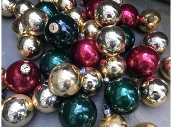 A Collection Of Vintage Christmas Ornaments