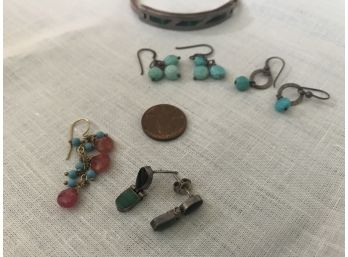 Grouping Of Silver And Turquoise