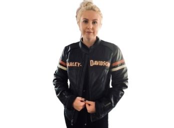 Harley-Davidson Heavy Weight Women's Leather Jacket, Size M  (RETAIL $598.00)