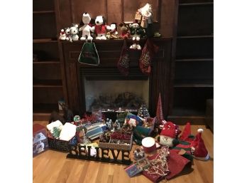 Large Group Of Christmas Decor And Other Items - Crate & Barrel And More