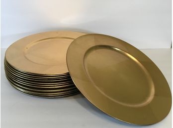 Gold Toned Plastic Plates