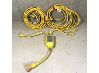 Corrected: (2) Marineco 25ft - 30A Shore Power Cables With Hubbell YQ230 $500+ Retail