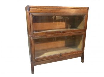 Antique Barrister Bookcase By Macey
