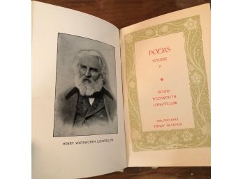 Poems Volume II By Henry Wadsworth Longfellow