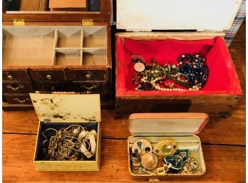Jewelry Boxes And Costume Jewelry