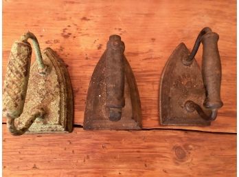 Antique Irons - Set Of 1 Of 3