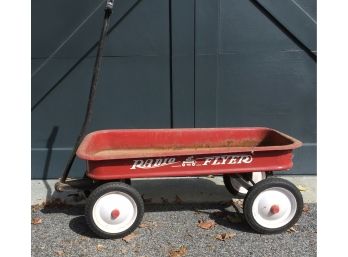 Vintage Red Radio Flyer Wagon