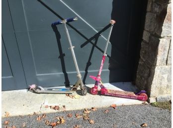 Razor And Barbie Scooters