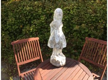 Composite Molded Garden Statue Of A Young Girl