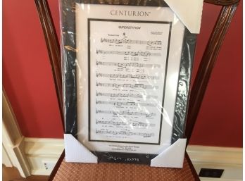 Commemorative Framed Stevie Wonder Sheet Music 'Superstition'