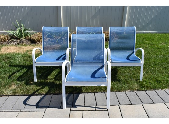 4 Sling Outdoor Patio Chairs