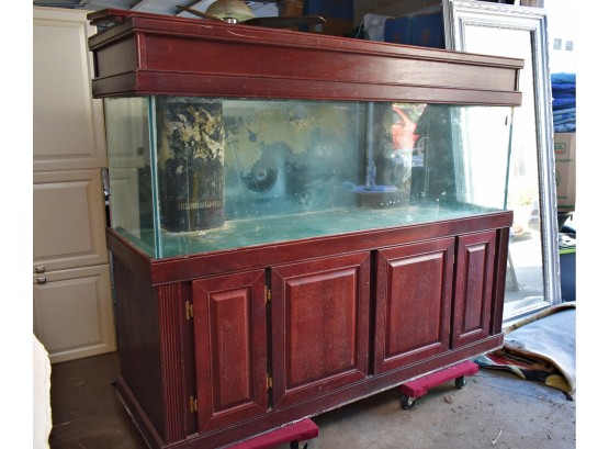 200 Gallon Aquarium And Cabinet 74'x26'x84'