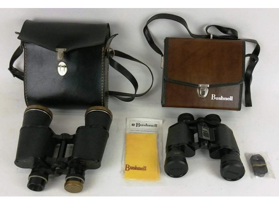 Lot Of Vintage Binoculars W/Cases