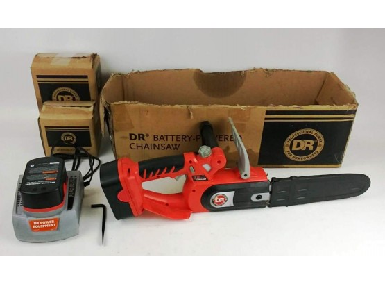 DR Battery-Powered 18” Chainsaw W/Spare Battery & Charger