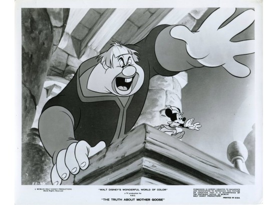 Lot Of 2 Glossy 8'x10' Cartoon Stills: Walt Disney's Mickey Mouse