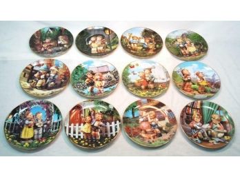 Complete Set Of Danbury Mint Hummel Little Companions Plates