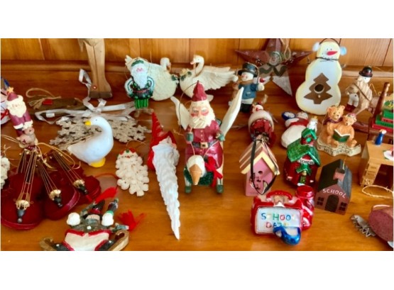 Over 30 Holiday Ornaments ~ Teacher Ornaments, Santa’s & More ~ Lot #2
