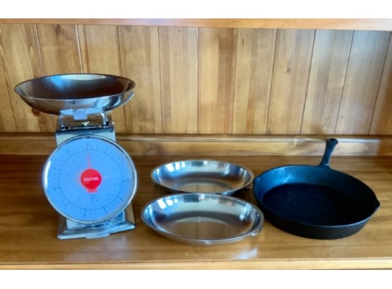 Cast Iron Skillet, Taylor Kitchen Scale & More