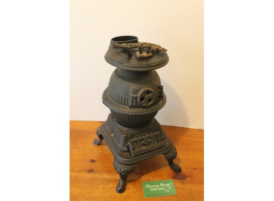 Antique Spark Salesman Sample Cast Iron Pot Belly Wood Cook Stove Toy Mount Joy-possibly Grey Iron Casting Co.