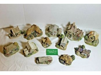 Collection Of 12 Lilliput Lane Resin Cottages W/ 'amada House', 'summer Haze', 'little Bee', 'good Life' Etc.