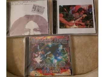 Grateful Dead Bootleg CD Lot #1 On 9 CD's With Boston 9/16/72 On 3 CD's, Berkely 8/21&22/72 On 3 CD's Each