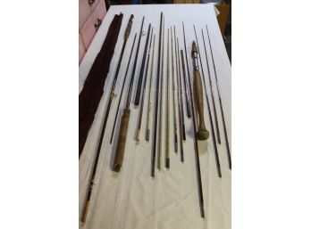 Lot Of Used Vintage Fishing Rods For Parts/repair Includes Browning Silaflex 222980, Castor Montague, Premax