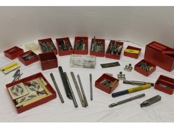 Large Lot Of Tool Bits, Taps, Dyes, And Machinist Tools