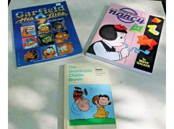 Garfield - His Nine Lives, Best Of Nancy And Unsinkable Charlie Brown Collectible Books