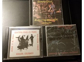 Grateful Dead Bootleg CD Lot #2 On 9 CD's With Boulder CO 6/8/80, Rochester NY 9/2/80 & Radio City NY 10/31/80