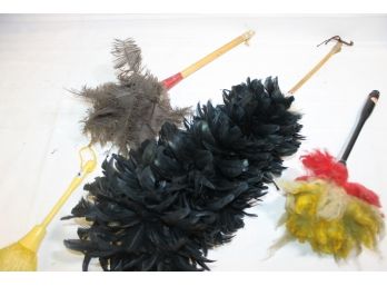 Vintage Feather Dusters - Genuine Ostrich Feathers Etc.