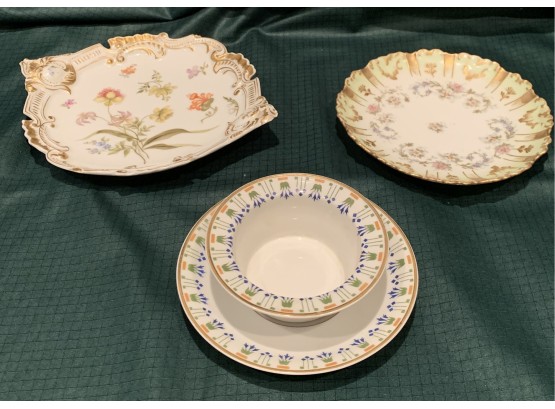 Three  Piece China Lot, Limoges And Deposé