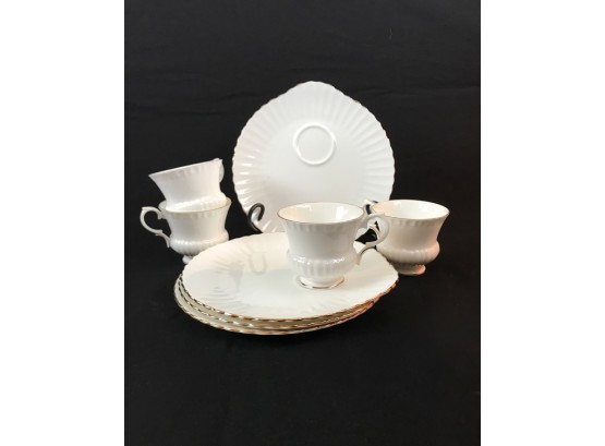 Staffordshire Crown Tea And Toast China For Four