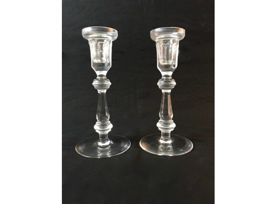 Pair Of Waterford Candle Sticks