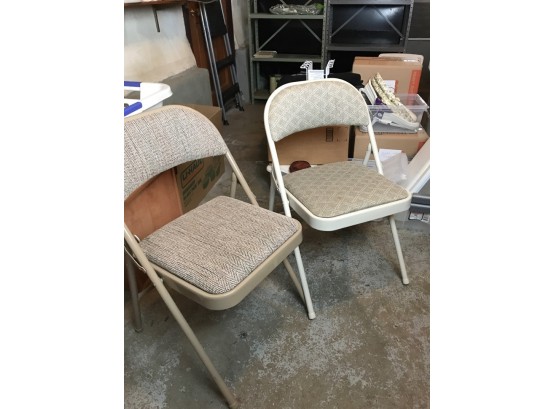 Folding Chairs  With Cloth Seats