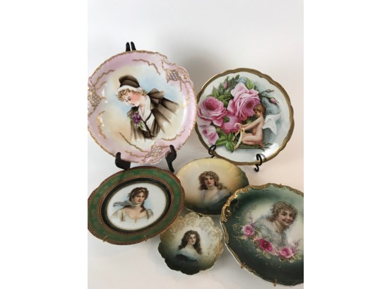 Collection Of China Plates Depicting Women